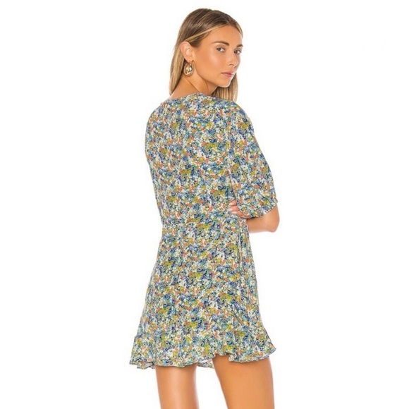 NEW FAITHFULL THE BRAND REVOLVE FLORAL PRINT MINI DRESS - Picture 6 of 9